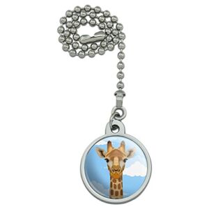 GRAPHICS & MORE Cute Giraffe and Sky Zoo Animal Safari Ceiling Fan and Light Pull Chain