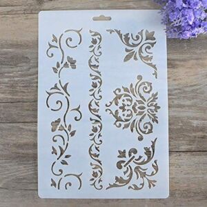 DIY Decorative Stencil Template for Painting on Walls Furniture Crafts