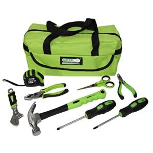 Grip 9 pc Lime Children’s Tool Set, Kids Tools, Real Tools
