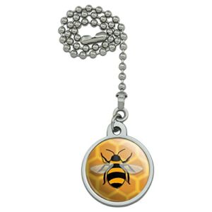 GRAPHICS & MORE Bee on Honeycomb Ceiling Fan and Light Pull Chain