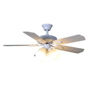 Hampton Bay AM212-WH Glendale 42 in. Indoor White Ceiling Fan with Light Kit