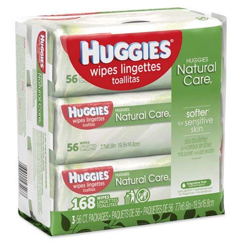 Huggies Natural Care Baby Wipes, Unscented, White, 56/Pack, 3-Pack/Box | The Storepaperoomates Retail Market - Fast Affordable Shopping