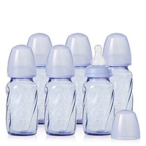 Evenflo Feeding Glass Premium Proflo Vented Plus Bottles for Baby, Infant and Newborn – Helps Reduce Colic – Lavender, 4 Ounce (Pack of 6)