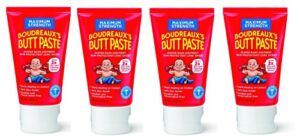 Boudreaux’s Butt Paste Diaper Rash Ointment – Maximum Strength – Contains 40% Zinc 2 oz, 4-Pack