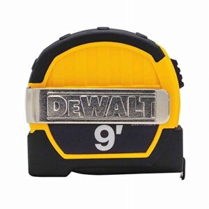 Dewalt DWHT33028M 9ft. Magnetic Pocket Tape Measure, Black and Yellow