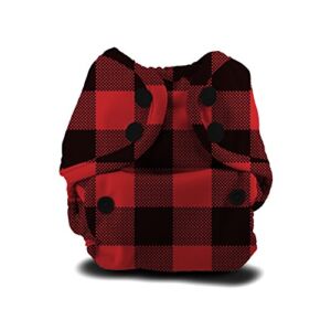 Buttons Cloth Diaper Cover – Newborn Snap (7-12lbs) (Lumberjack)