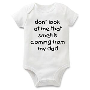 Rocksir Funny Slogan Super Soft Cotton Comfy Baby Short Sleeve Bodysuit (dad1, 3m)
