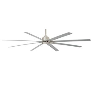 Minka-Aire F896-84-BNW, Xtreme H2O 84″ Ceiling Fan, Brushed Nickel Wet Finish with Silver Blades