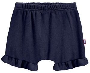 City Threads Baby Girls’ and Boys’ Ruffled Diaper Covers Bloomers Soft Cotton Fashionable Cute, Navy, 9-12Months