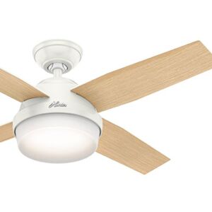 Hunter Fan 44 inch Contemporary Ceiling Fan with LED light kit and Remote Control included (Renewed)