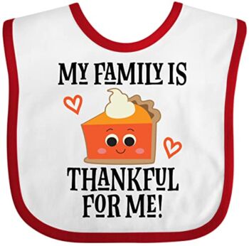Inktastic Thanksgiving Outfit Thankful Family Baby Bib White and Red 2da91 | The Storepaperoomates Retail Market - Fast Affordable Shopping