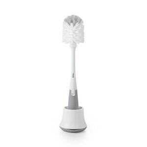 OXO Tot Bottle Brush with Nipple Cleaner and Stand – Gray