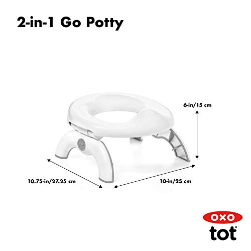OXO Tot 2-in-1 Go Potty- Navy, 1 Count (Pack of 1) | The Storepaperoomates Retail Market - Fast Affordable Shopping