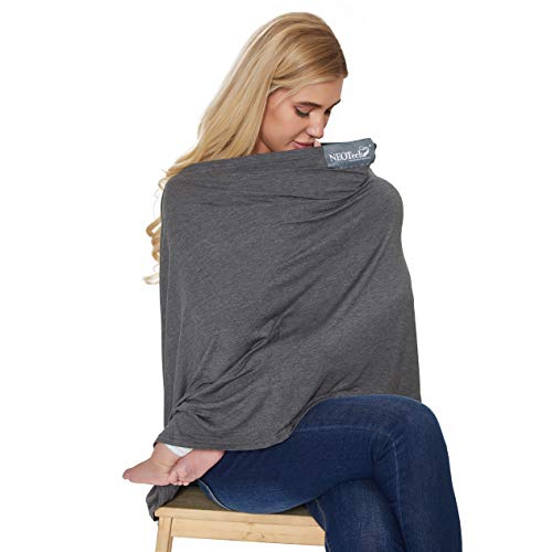 Neotech Care Baby Nursing Cover Breastfeeding Scarf – Soft Fabric – Gray | The Storepaperoomates Retail Market - Fast Affordable Shopping