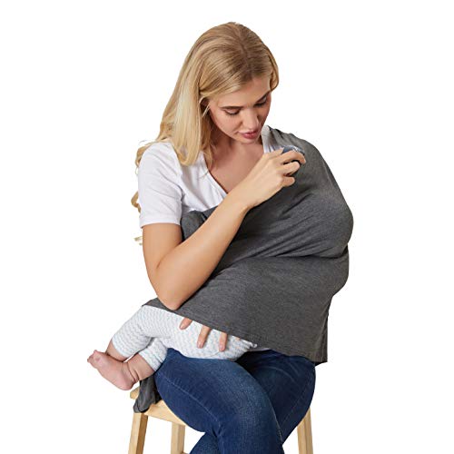 Neotech Care Baby Nursing Cover Breastfeeding Scarf – Soft Fabric – Gray | The Storepaperoomates Retail Market - Fast Affordable Shopping