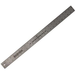 DCT Centering Ruler, 24in – Center Finding Measurer for Woodworking Rotary, Crafting, Embroidery, Guitar Luthier