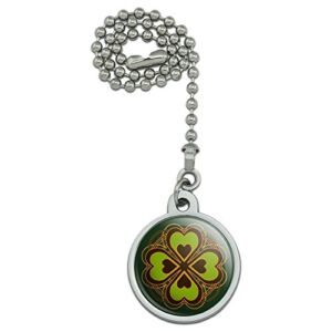 GRAPHICS & MORE Four Leaf Clover Lucky Ceiling Fan and Light Pull Chain