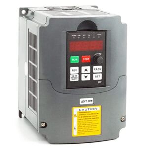 Huanyang VFD,Single to 3 Phase,Variable Frequency Drive,1.5kW 2HP 110V/120V Input AC 13A for Motor Speed Control ,HY Series