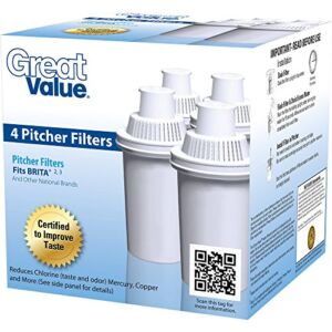 Great Value F-003 Universal Pitcher Cartridge 4 Pack