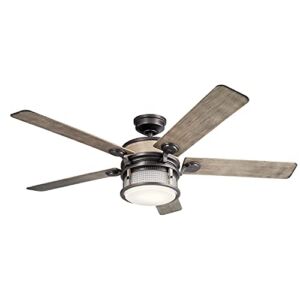 Kichler Lighting 310170AVI 60″ Ceiling Fan from The Ahrendale Collection, Anvil Iron