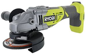 Ryobi P423 18V One+ Brushless 4-1/2″ 10,400 RPM Grinder and Metal Cutter w/ Adjustable 3-Position Side Handle and Onboard Spanner Wrench (Battery Not Included, Power Tool Only)