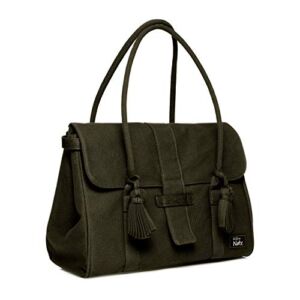 Eco by Naty Diaper Bag Green, Made of GOTS Certified Organic Cotton, Magnetic Closure