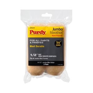 Purdy 2-Pack Mini Roller Replacements – 4-1/2″ Cover 1/2 inch