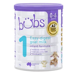 Aussie Bubs Goat Milk Infant Formula Stage 1, 800g Non-GMO