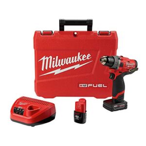 Milwaukee Electric Tools 2504-22 M12 Fuel 1/2″ Hammer Drill Kit