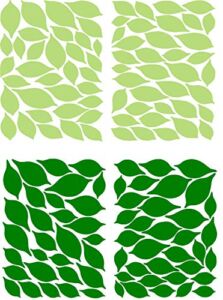 Leaves Wall Decal for Tree Wall Decor Room Decoration (Dark Green and Light Green)