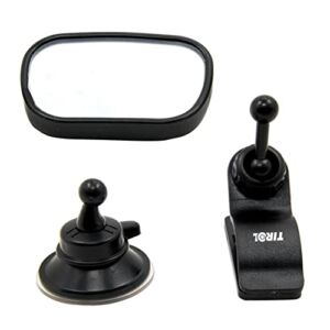 Jili Online Car Mirror Rear Facing – View/in Back Seat – Sucktion Cup on Windshield or Clip on Car Sun Visorw