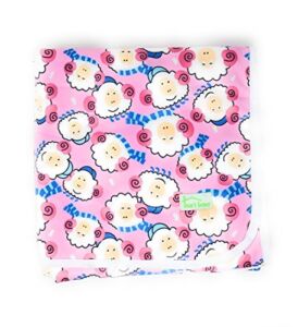 Designer Pattern Ultra-soft Large 29″ x 29″ Washable Baby Changing Pad (Pink Sheep)