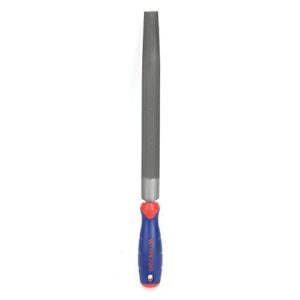 WORKPRO W051004 10” Half Round File – Durable Steel File for Concave, Convex, and Flat Surfaces, Comfortable Anti-Slip Grip, Double Cut and Single Cut – Tool Sharpener for Professionals and DIY