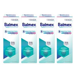 Balmex AdultAdvantage BProtected Skin Relief Cream, with SkinShield Technology to Protect, Soothe and Heal Sensitive Skin, 3oz (4 pack)