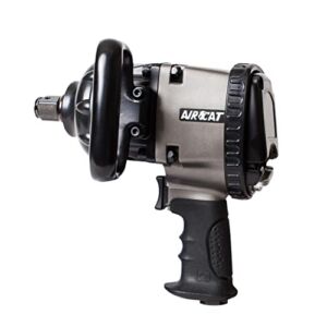 AIRCAT 1880-P-A: 1″ Pistol Grip Impact Wrench with Pinless Hammer Mechanism 1,900 ft-lbs