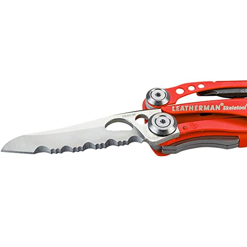 LEATHERMAN, Skeletool RX Multitool with Serrated Knife and Glass Breaker, Red | The Storepaperoomates Retail Market - Fast Affordable Shopping
