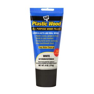 DAP 00585 Latex 6oz, White All Purpose Plastic Wood Filler, 6 Oz
