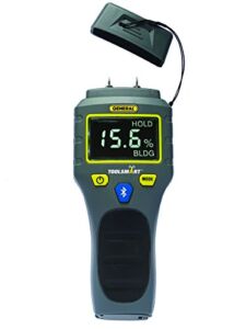 General Tools TS06 – ToolSmart BlueTooth Connected Digital Moisture Meter, Pin-Type, LCD