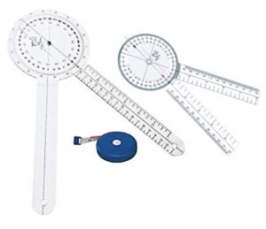 EMI EGM-427TM 12″, 8″, and Tape Measure Goniometer Set – 3 Pieces