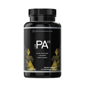 PA(7) Phosphatidic Acid Muscle Builder by HPN | Top Natural Muscle Builder – Boost mTOR | Build Mass and Strength from Your Workout | 30 Day Supply