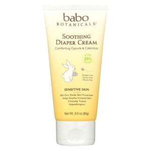 Babo Botanicals Diaper Cream – Soothing – 3 oz