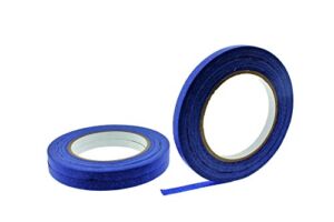3pk 3/8″ in x 60 yd Blue Painters Masking Tape Medium High Tack Paper Edging Small Projects Fine Trim Detailing Multi Surface Clean Release 21 Day Easy Removal No Residue 9MM .375 inch