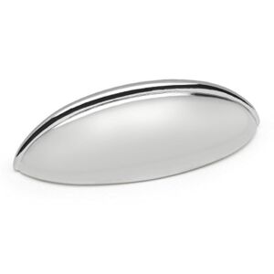 10 Pack – Cosmas 1399CH Polished Chrome Cabinet Hardware Bin Cup Drawer Handle Pull – 2-1/2″ Inch (64mm) Hole Centers