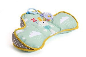 Taf Toys Baby Tummy Time Pillow | Perfect for 2-6 Months Old Babies, Enables Easier Development & Easier Parenting, Natural Developmental, Comfortable Tummy Time, Ergonomic Design, Detachable Toys