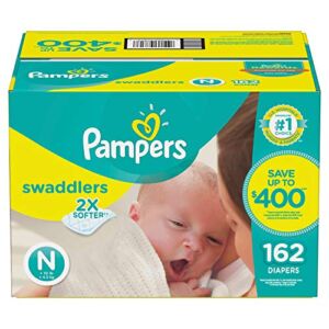 Pampers Swaddlers Diapers (Size N, 162 ct.)