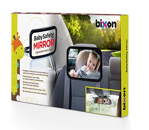 Bixon Baby Safety Mirror Orange – Shatterproof Back-Seat Wide Convex Mirror for Infants; Easy Fitting to Keep Baby in Sight, Clearer View with Allowed Rotation | The Storepaperoomates Retail Market - Fast Affordable Shopping