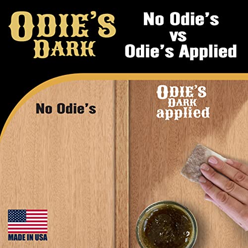 Odie’s Dark • Finish and Stabilizer for Wood • Darkens with Age • 9 Ounce Glass Jar • Food Safe and Solvent Free Non Toxic Finish with Amazing One Coat Application and Leaves a Lustrous Sheen | The Storepaperoomates Retail Market - Fast Affordable Shopping