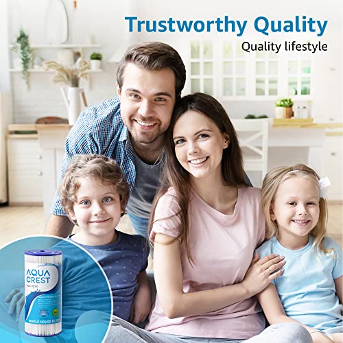 AQUACREST FXHSC Whole House Water Filter, Replacement for GE FXHSC, GXWH40L, GXWH35F, American Plumber W50PEHD, W10-PR, Culligan R50-BBSA, 5 Micron, 10″ x 4.5″, High Flow Sediment Filters, Pack of 2 | The Storepaperoomates Retail Market - Fast Affordable Shopping