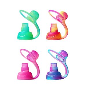 ChooMee SoftSip Food Pouch Tops | 4 CT | Swirl Colors