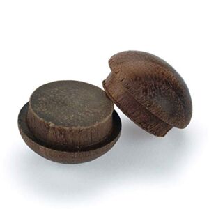 Walnut Button Top Screw Hole Plugs 3/8″ 12 Pack